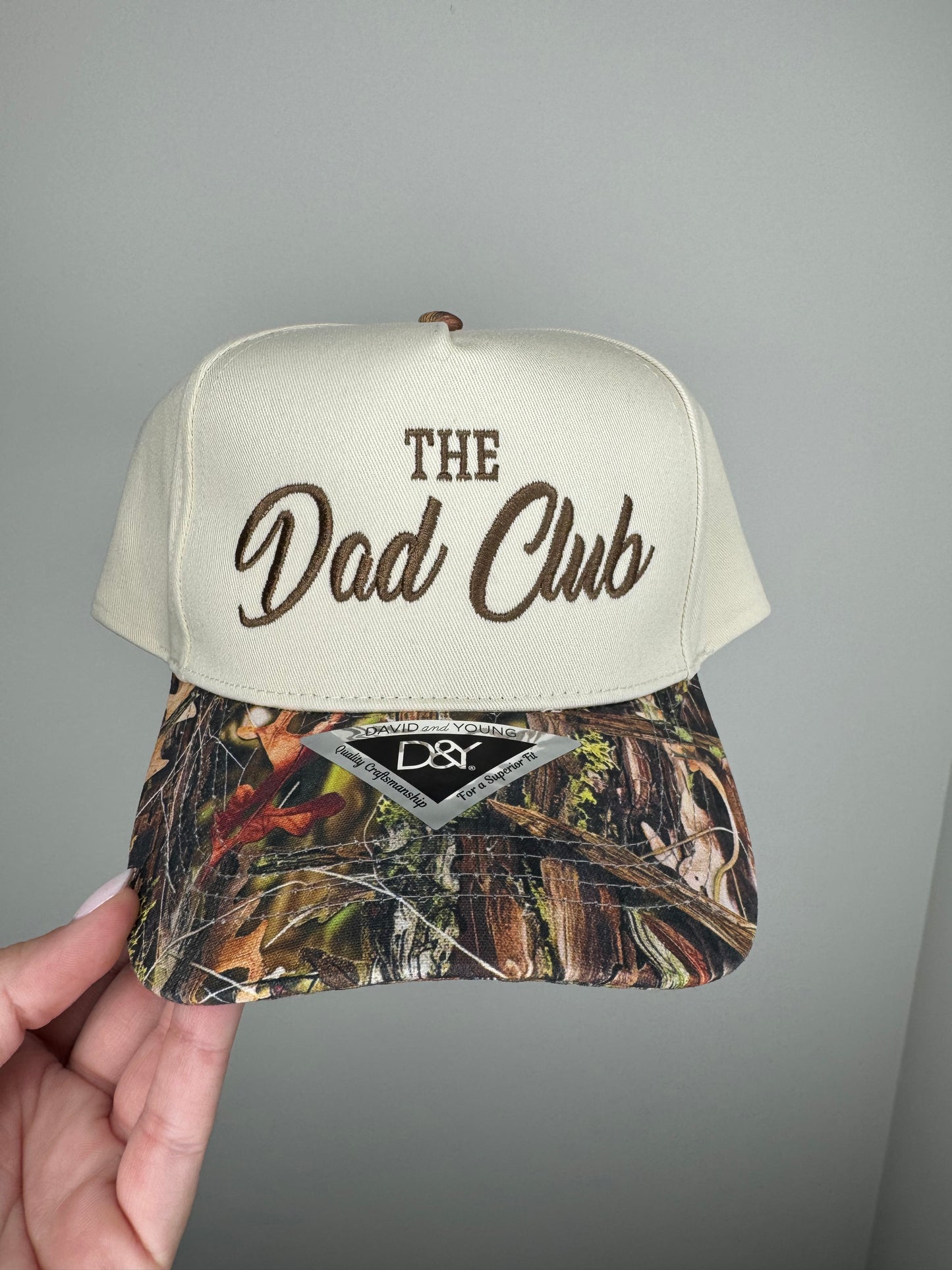 The Dad Club camo hat