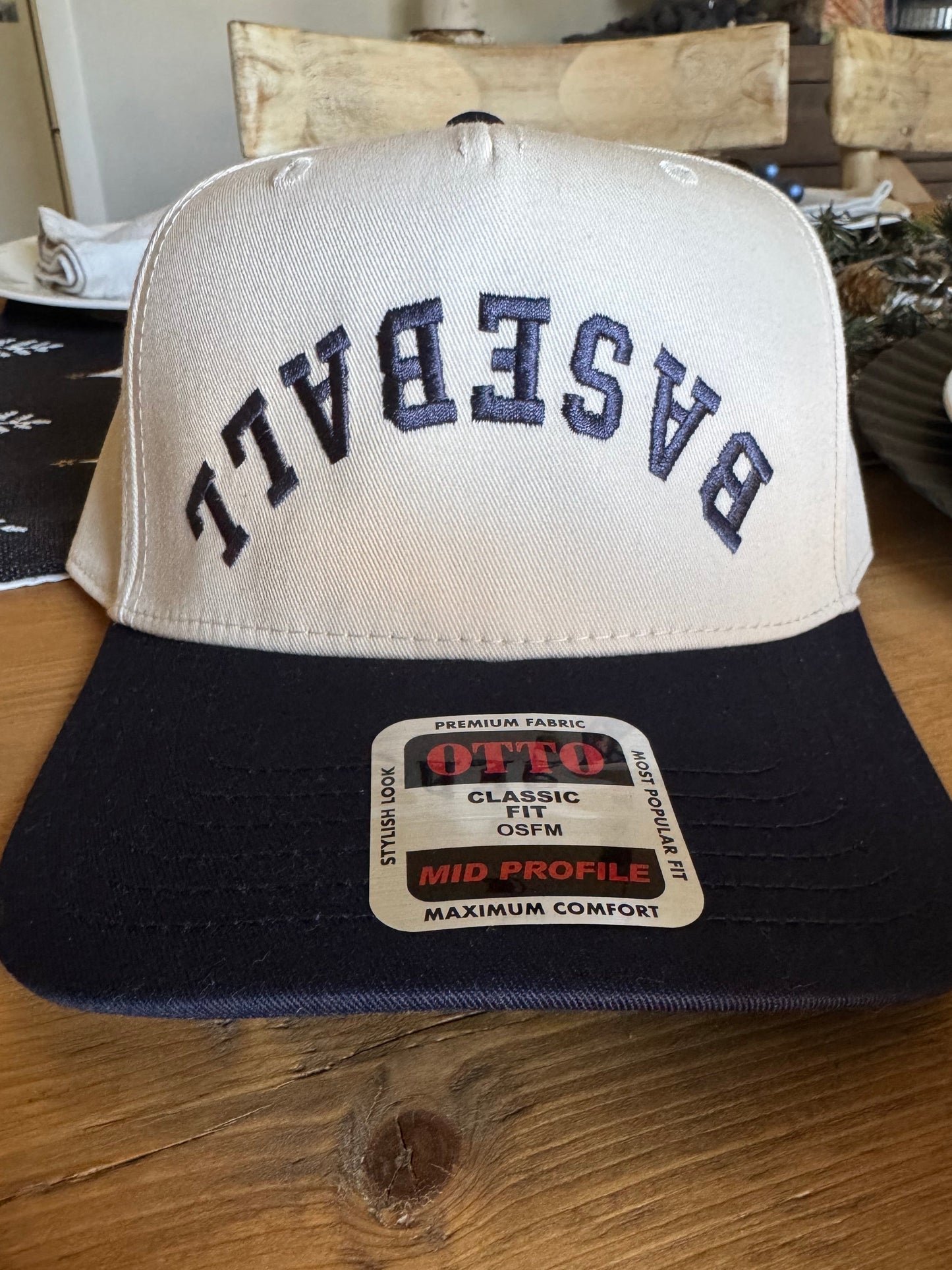 Upside down Baseball hat