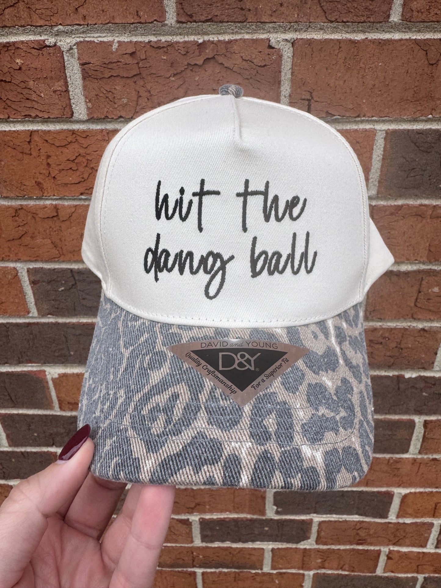 Hit the dang ball leopard hat