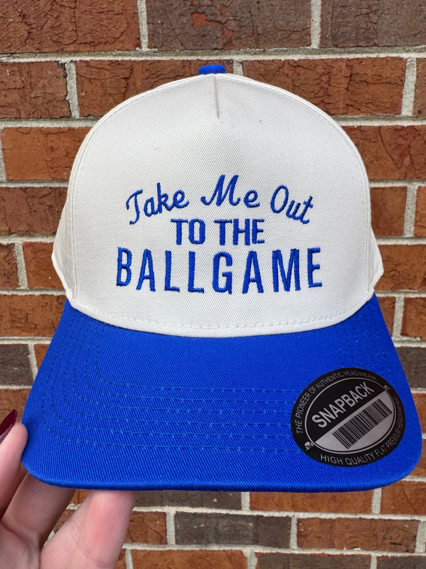 Take me out to the ballgame hat
