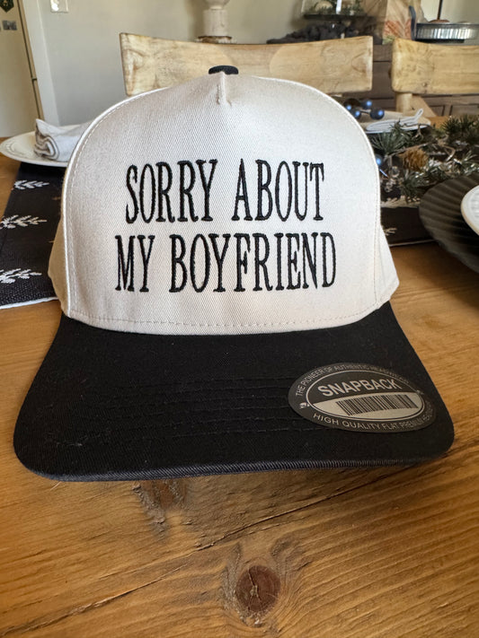 Sorry about my boyfriend hat