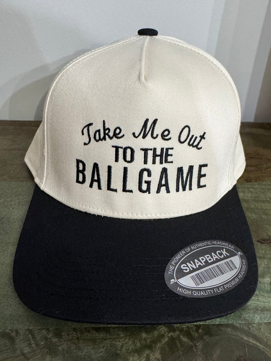 Take me out to the ballgame hat